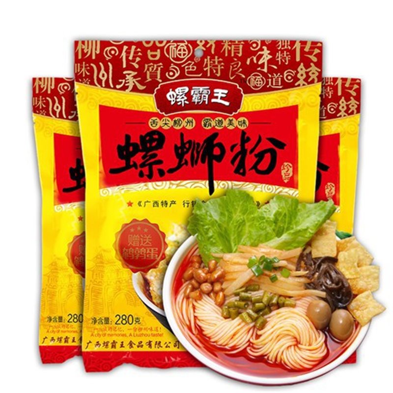 原味螺霸王螺蛳粉 柳州正宗螺狮粉螺丝粉水煮方便面速食 250g